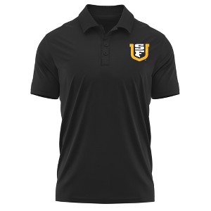 University of San Francisco Adult Polo Left Chest Logo, Black - 1 of 4