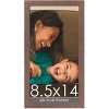 PosterPalooza | Photo Size Shabby Chic Brown Picture Frame - UV Acrylic, Foam Board Backing, Hanging Hardware - 2 of 4