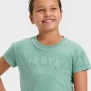 Girls' Short Sleeve Relaxed Fit Graphic T-Shirt - Cat & Jack™ - 2 of 4
