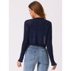 Allegra K Women's Long Sleeve Knit Elegant Open Front Casual Bolero Cardigan - 4 of 4