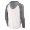 MLB New York Mets Men's White Long Sleeve Lightweight Bi-Blend Hooded Sweatshirt - 3 of 3