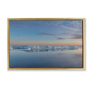 Stupell Industries Iceberg Ocean Reflection Floating Frame Canvas Art - 1 of 4