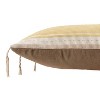 13"x21" Indoor & Outdoor Mahalia Lumbar Pillow Cover with Tassels - Jaipur Living: Woven Cotton, Zippered - 3 of 4