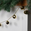 Northlight Shiny Metal Christmas Jingle Bells Garland - 7.5' x 1" - Gold - 2 of 4