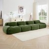 Oversized 157.2" Corduroy Modular 4-seater Sectional Sofa, 4-Piece Free combination, Pet-Friendly, No Assembly Required - 2 of 4