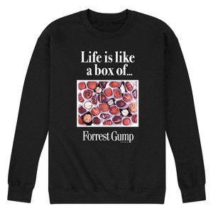 Men's - Forrest Gump - Life Is Like A Box Of Chocolates Graphic Fleece Sweatshirt - 1 of 4