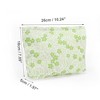 Unique Bargains Women Portable Floral Makeup Bag Green 1 Pc - 2 of 3