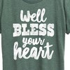 Women's - Instant Message - Well Bless Your Heart Short Sleeve Graphic T-Shirt - 2 of 4