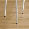 GlasFlength Indoor Dining Chairs Modern Dining Place with Comfortable Support for Dining Room or Kitchen, White,16.7”*17”*36.4" - 2 of 4