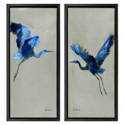 Stupell Industries Expressive Flying Cranes Abstract Birds, 15" x 31"