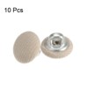 Unique Bargains Round Metal Sewing Cloth Covered Button 10 Pcs - 3 of 4