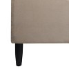 TiramisuBest King Vertical Tufted Headboard Bed Set, Mink Beige Velvet - 4 of 4