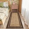 Rugs for Living Room Bedroom Washable Bordered Area Rug Non-Slip Modern Rugs Border Floor Carpet - 2 of 4