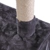 Mewoofun Pet Tower Cat Tree Cat Tower with Scratching Ball, Plush Cushion, Ladder and Condos for Indoor Cats, Gray, 19.7"*19.7"*60" - 4 of 4