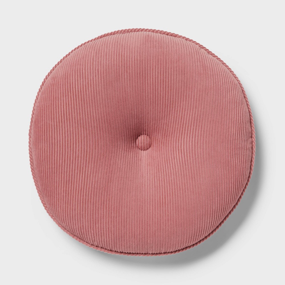 Photos - Pillow Round Decorative  Rose Pink - Room Essentials™