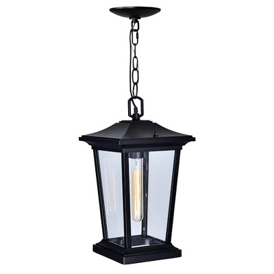 CWI Lighting Leawood 1 Light Black Outdoor Hanging Light
