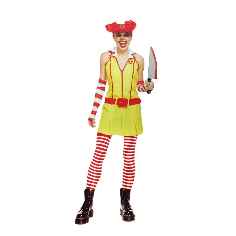 Evil Fast Food Clown Adult, 1 of 2