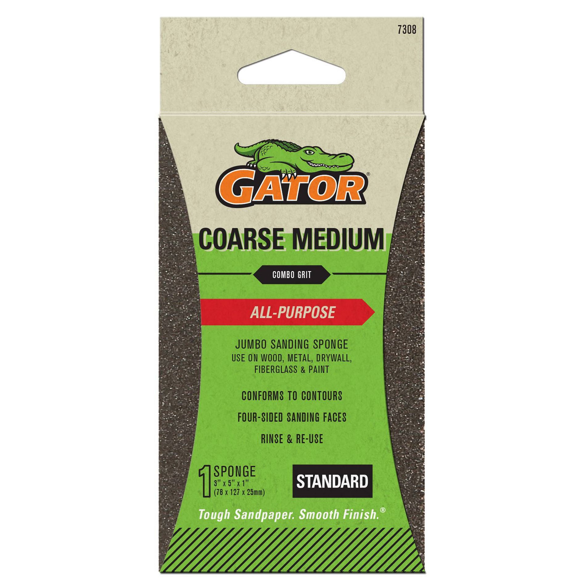 Gator All Purpose Sanding Sponge - Coarse Medium
