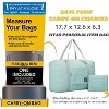 Hachikiko Foldable Travel Duffel Bag,Water Resistant Spirit Airlines Personal Item Tote,Lightweight Nylon Overnight Luggage - 2 of 4