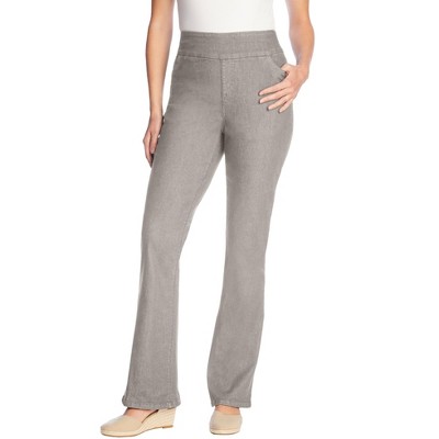 Woman Within Plus Size Petite Flex-Fit Pull-On Bootcut Denim Jean