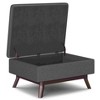 CAVINAS Faux Leather Storage Ottoman Bench with Versatile Use,Upholstered Ottoman with Safety Hinge for Living Room,Bedroom - 2 of 4