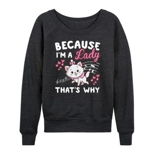 Women's - Disney - The Aristocats Lightweight French Terry Slouchy - 1 of 4