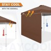 EAGLE PEAK Pop Up Canopy Tent with 1 Sidewall, Easy Setup Event Tent - 3 of 4