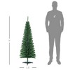 5' Artificial Pencil Christmas Tree, Slim Xmas Tree with 294 Realistic Branch Tips and Plastic Stand - 3 of 4