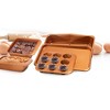 Gotham Steel 6 Piece Nonstick Stackable Bakeware Set - Copper - 3 of 4