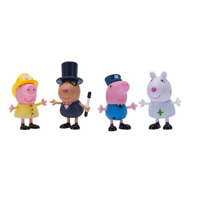 peppa pig plush family 4pk