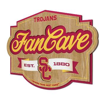 NCAA USC Trojans Fan Cave Sign - 3D Multi-Layered Wall Display, Official Team Memorabilia, Ready-to-Hang