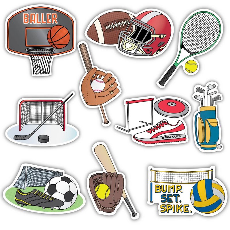 Big Moods Sports Sticker Pack 10pc, 1 of 4