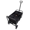FURNIinspire Outdoor Serving Carts Minimeetall Extention ExCollapsible Foldable Wagon Cart Beach Wagon Heavy Duty Cart, Black, 25.98"*17.32"*37.4" - 2 of 4