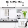 Itopfox 10 Piece Brushed Nickel Bathroom Hardware Set 24 Inch and 18 Inch Towel Bar 2 Toilet Paper Holders 4 Hooks Stainless Steel - 3 of 4