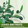 Artificial Olive Tree, Tall Faux Potted Olive Tree with Lifelike Leaves and Fruits, Artificial Tree for Home Office Living Room Indoor Outdoor - 3 of 4