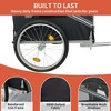 BENCMATE Pet Strollers Pet Bicycle Trailer With Safety Features Stable Spacious Easy To Connect And Store, Gray, 54.33"*28.54"*30.70" - 4 of 4