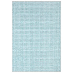 Modern Plaid Area Rug Washable Rug Contemporary Non Slip Rugs for Indoor - 1 of 1