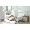 White Full House Bed with Drawers, Headboard, Footboard & Roof - 2 of 3