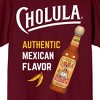 Cholula Authentic Mexican Flavor Adult Maroon Crew Neck Short Sleeve T-shirt - 2 of 3