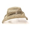 Western Express Tan Seagrass Western Hat - 4 of 4