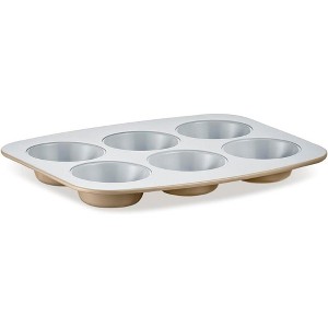 Bakken Swiss 6-Cup Cake/Muffin Pan Set - Aluminized Steel with Ceramic Non-Stick Coating - Proper Size for Versatile Baking - 1 of 4
