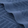 Basketweave Luxury Cotton Jacquard and Solid Bath Towels, Set of 4 by Blue Nile Mills - 4 of 4