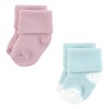 Hudson Baby Infant Girl Cotton Rich Newborn and Terry Socks, Girl Soft Asst Colors - 4 of 4