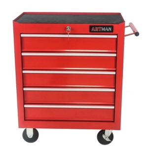 Maggift Tool Boxes and Totes Drawer Rolling Chest Storage Cabinet, Garage Organizer, Tool Multifunctional Storage Box, Red, 24.2"*12.9"*29.9" - 1 of 4