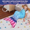 Catalonia Kids Flannel Blanket Mermaid Tail, Ultra Soft Plush Sleeping Bag Snuggle Blanket for Girl Toddlers, Cozy Gift - 3 of 4