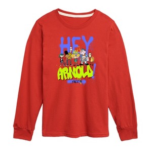 Boys' - Hey Arnold! - Retro Arnold Since 96 Long Sleeve Graphic T-Shirt - 1 of 4