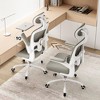 Okak Ergonomic Office Chair with Flip-Up Armrest, Desk Chair with Adjustable Lumbar Support, Computer Chair for Home, Office - 3 of 4