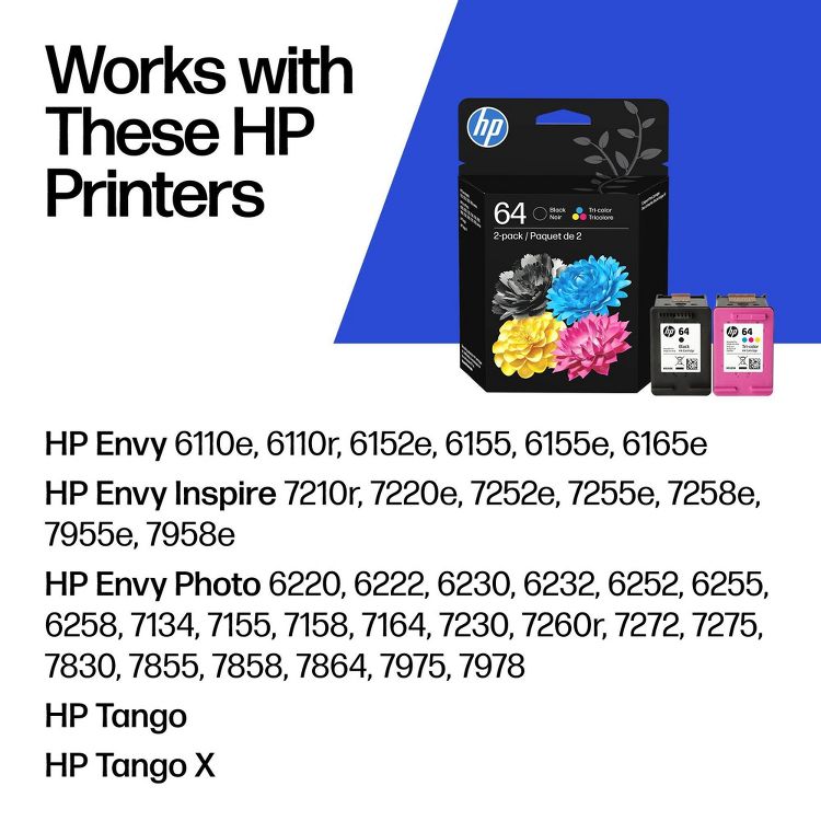 HP 64 Ink Cartridge Series, 2 of 12