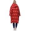 Catalonia Houndstooth Oversized Super Soft Warm Blanket Hoodie Sweatshirt for Women Wife, Giant Flush Pullover with Large Front Pocket - 4 of 4