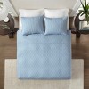 Sapphtopaz Bedding Comforter Set Classic Solid Color with Patterned Quilting Quilt Set - 2 of 4